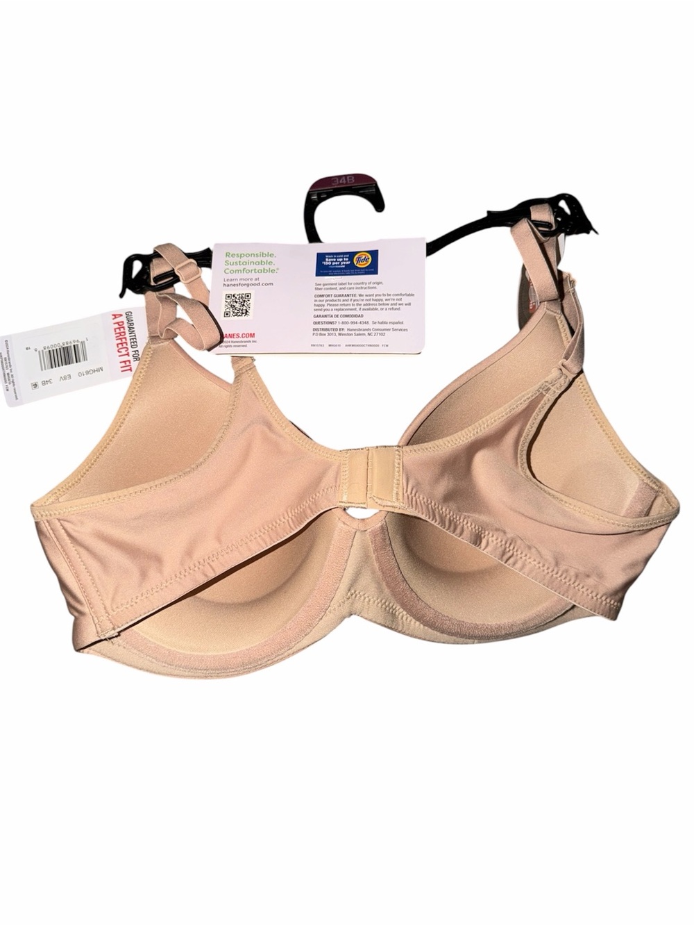 Hanes Natural Lift Underwire Bra - Nude - Picture 2 of 2